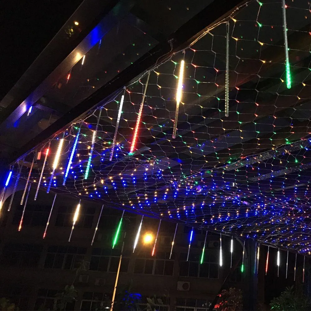 144 LEDs Solar Meteor Shower Rain Lights