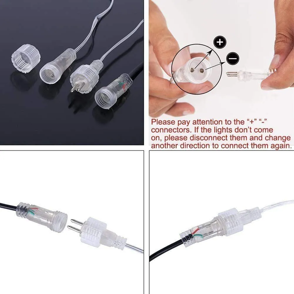 144 LEDs Solar Meteor Shower Rain Lights