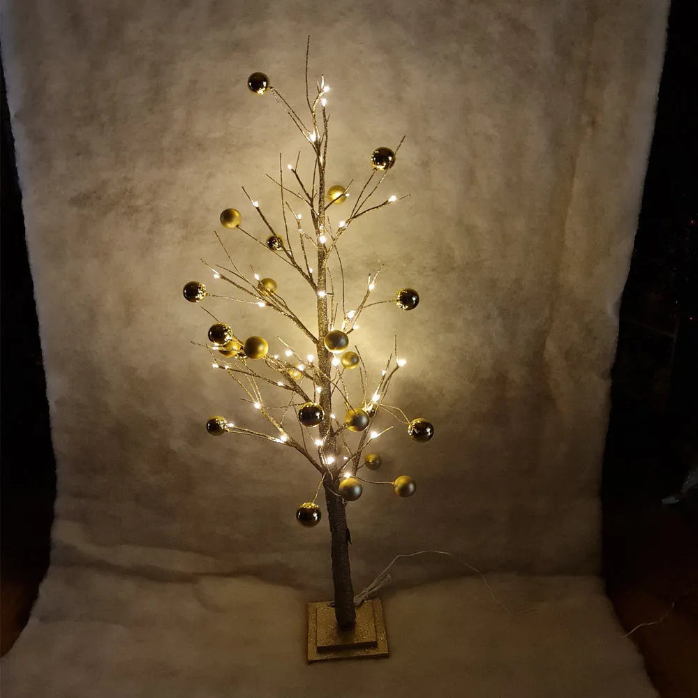 150cm gold bauble tree