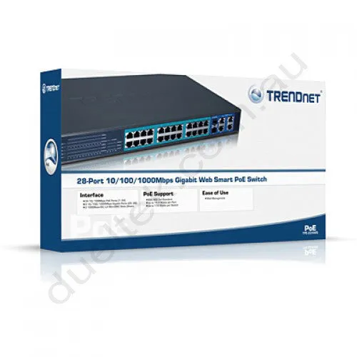 24 Port 10/100 Web Smart PoE Switch