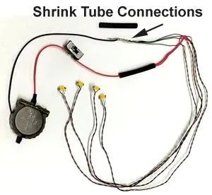 3 Volt Small coin cell holder with separate switch