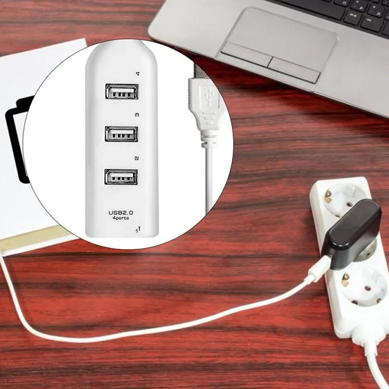 4 Port Usb 2.0 Hub Wth 1.6-Foot Cable- Hub 4