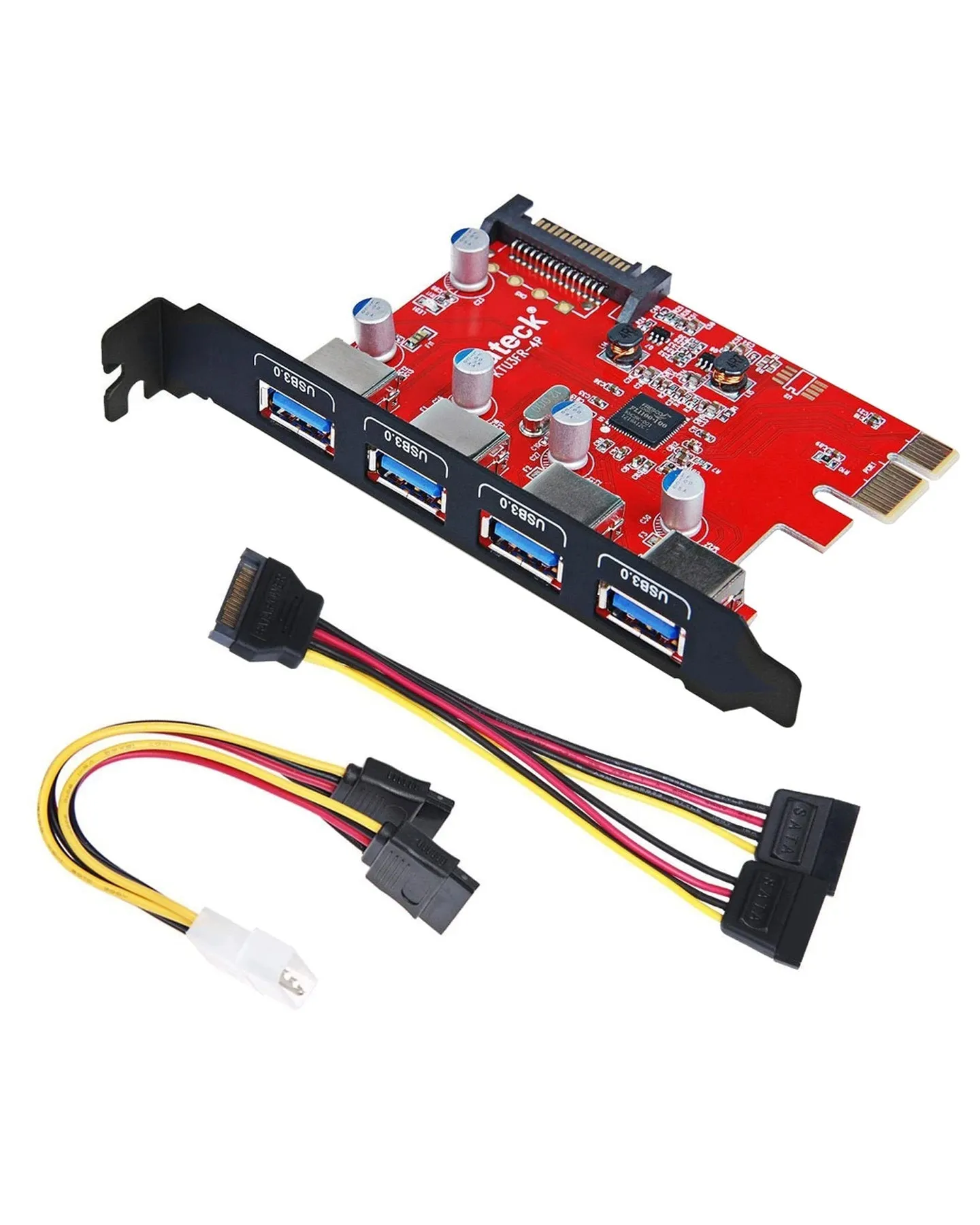 4-Port USB 3.0 PCIe Express Card, KT4001 / KTU3FR-4P