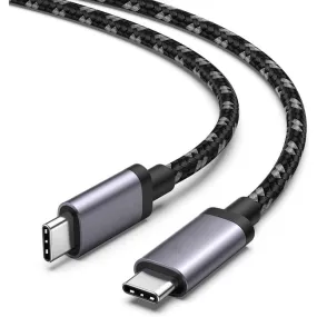 4XEM Nylon Braided USB-C to C 40 Gigabit 100CM/1M Cable 4XUSB40GBRD100CM