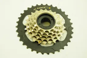 6 SPEED MEGA RANGE SCREW ON FREEWHEEL CASSETTE 14-34 HI-RANGE SUIT SHIMANO GEARS