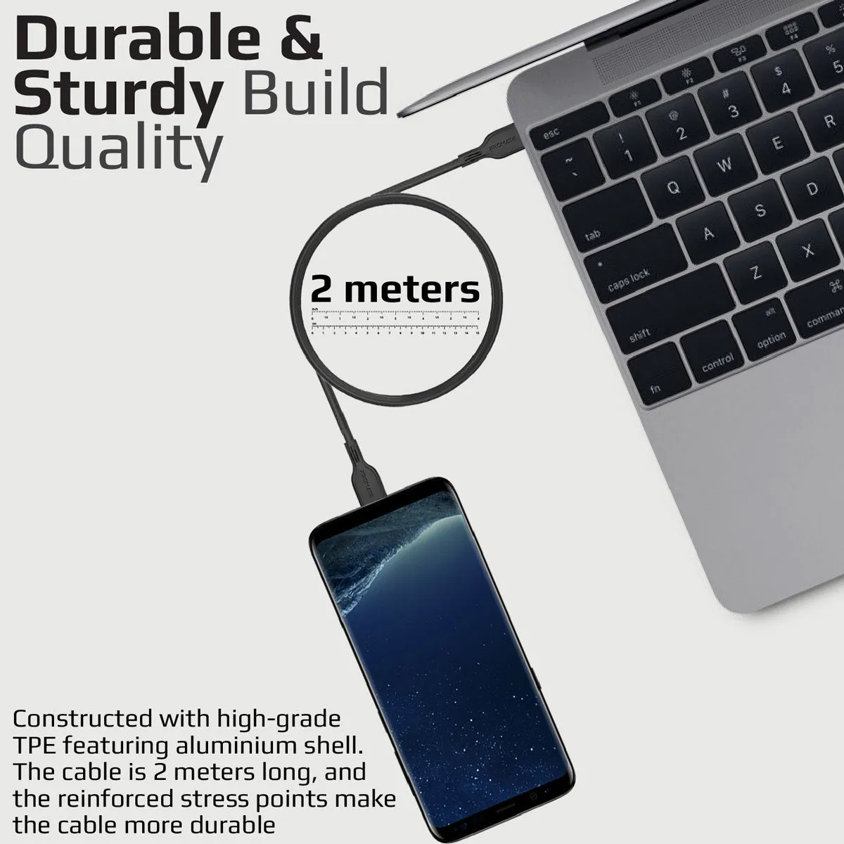 60W Power Delivery Enabled USB-C to USB-C Data Sync & Charge Cable