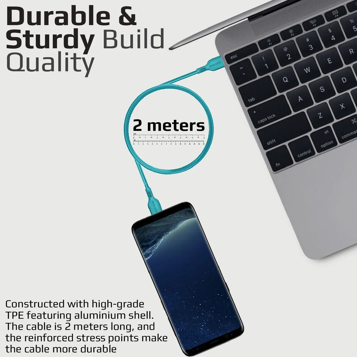 60W Power Delivery Enabled USB-C to USB-C Data Sync & Charge Cable