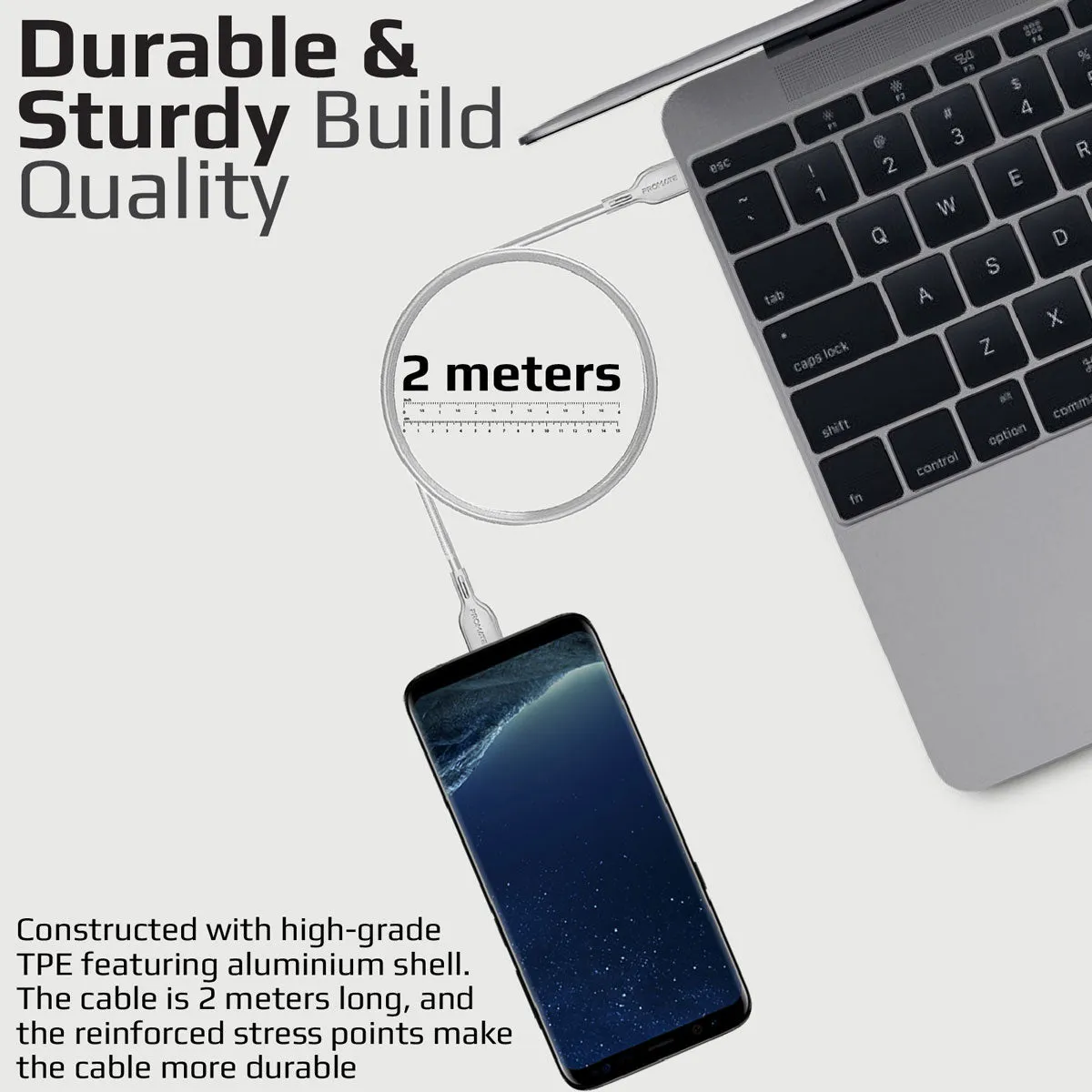 60W Power Delivery Enabled USB-C to USB-C Data Sync & Charge Cable