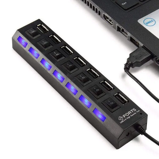 7 Port High Speed Usb 2.0 Hub