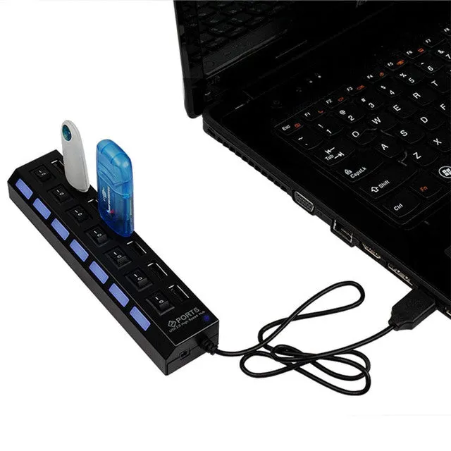 7 Port High Speed Usb 2.0 Hub