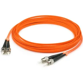 AddOn 8m ST (Male) to ST (Male) Orange OM1 Duplex Fiber OFNR (Riser-Rated) Patch Cable ADD-ST-ST-8M6MMF