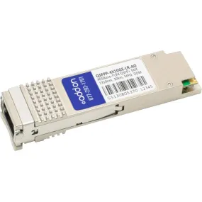 AddOn Juniper Networks QSFPP-4X10GE-LR Compatible TAA Compliant 40GBase-PLR4 QSFP  Transceiver (SMF, 1310nm, 10km, MPO, DOM) QSFPP-4X10GE-LR-AO