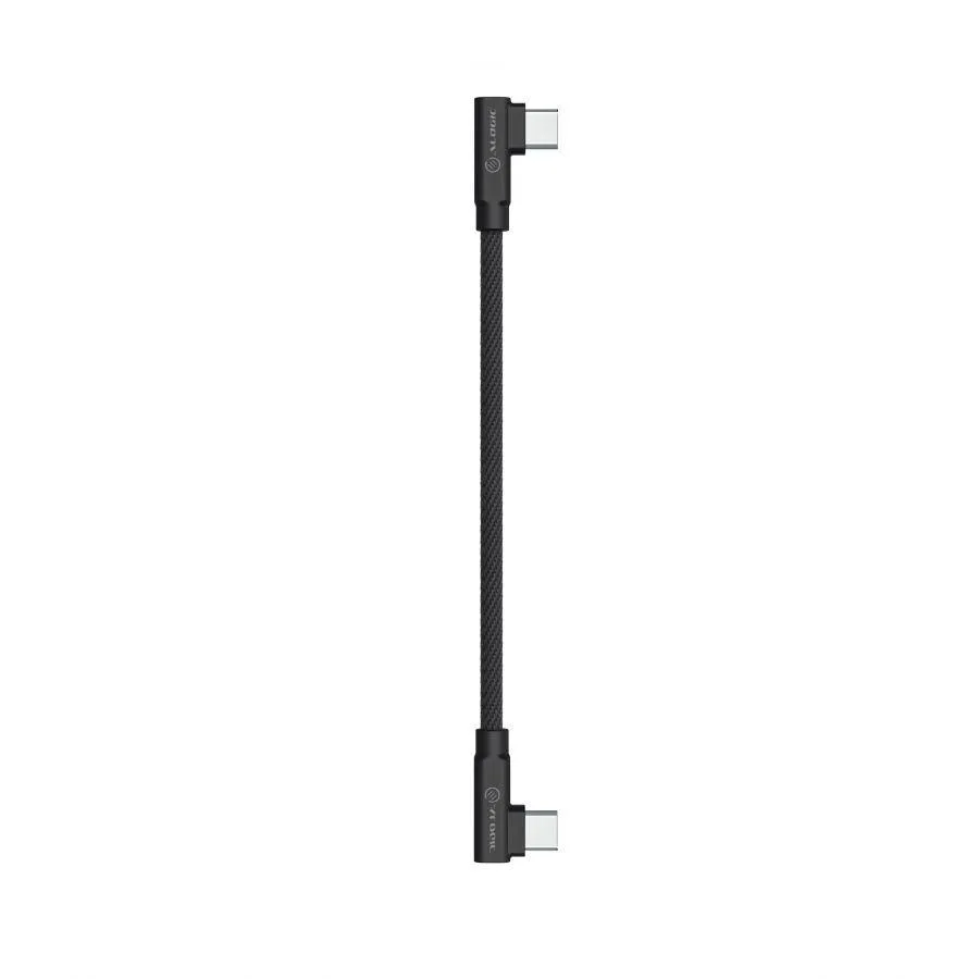 ALOGIC Elements Pro Right-Angle USB-C to Right Angle USB-C Cable (ELPCCRA0.25-BK)