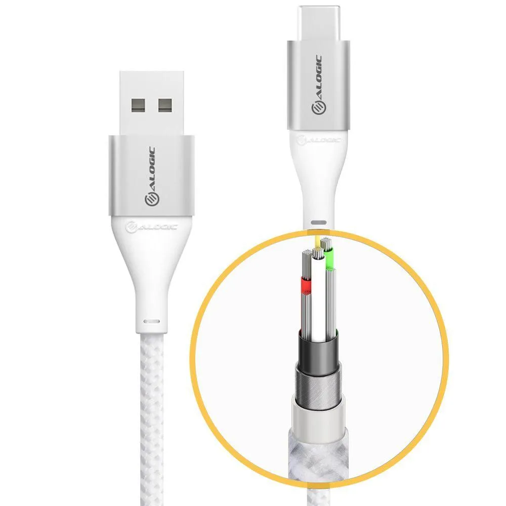 ALOGIC USB 2.0 | USB-C - USB-A | M|M | 480Mbps | 0.3 m (ULCA2030-SLV)