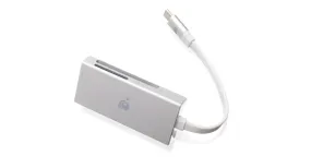 Aluminum USB-C 3-In-1 SD Card Reader