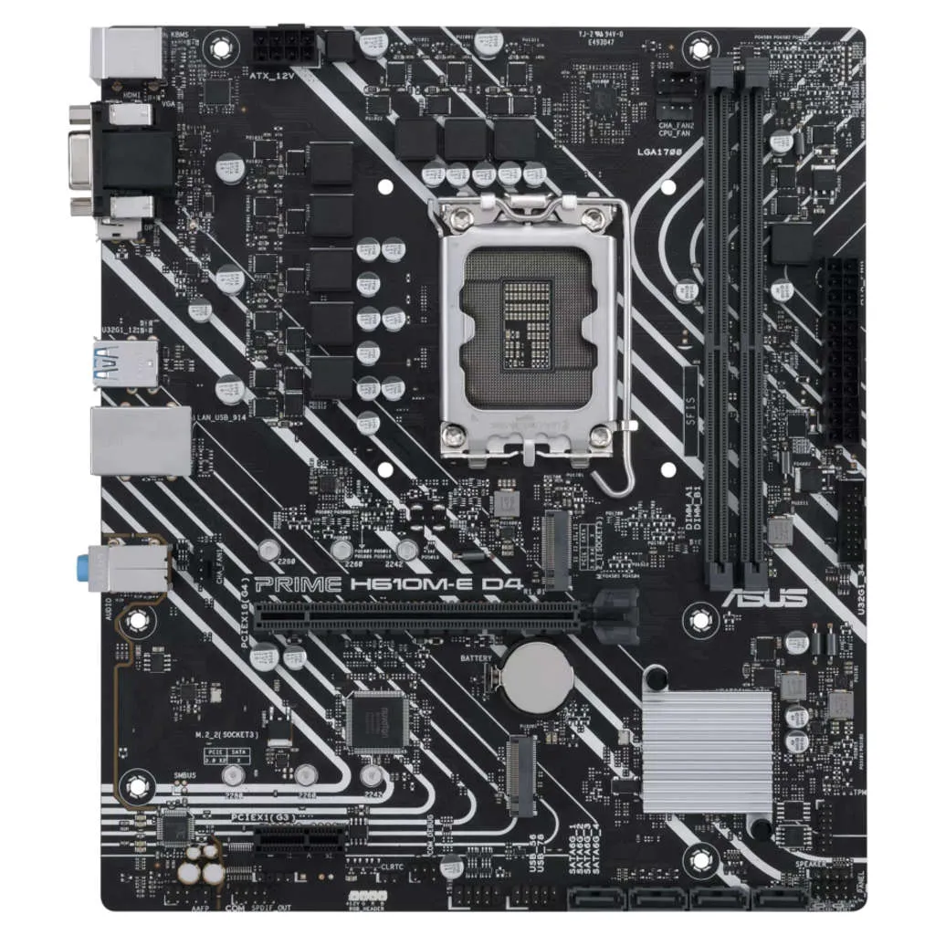 Asus Prime Micro ATX D4 Motherboard LGA 1700 H610M-E