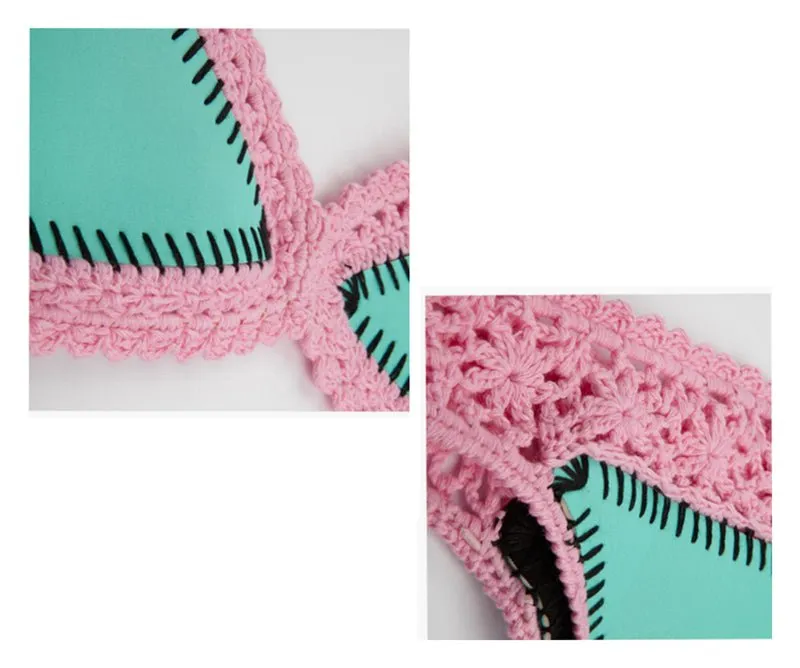 Bahamas Neoprene Crochet Brazilian Bikini