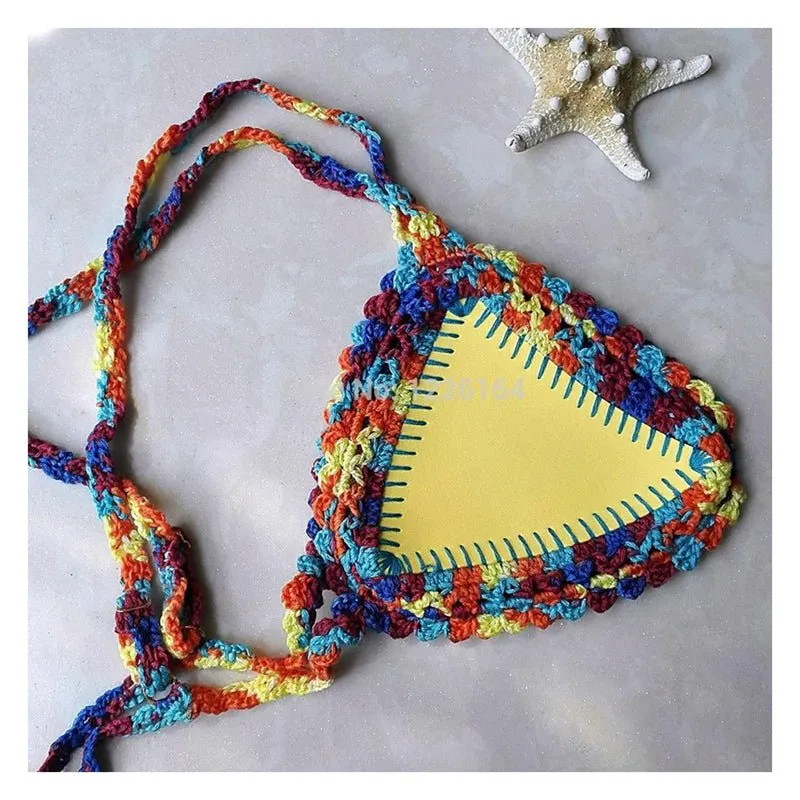 Bahamas Neoprene Crochet Brazilian Bikini