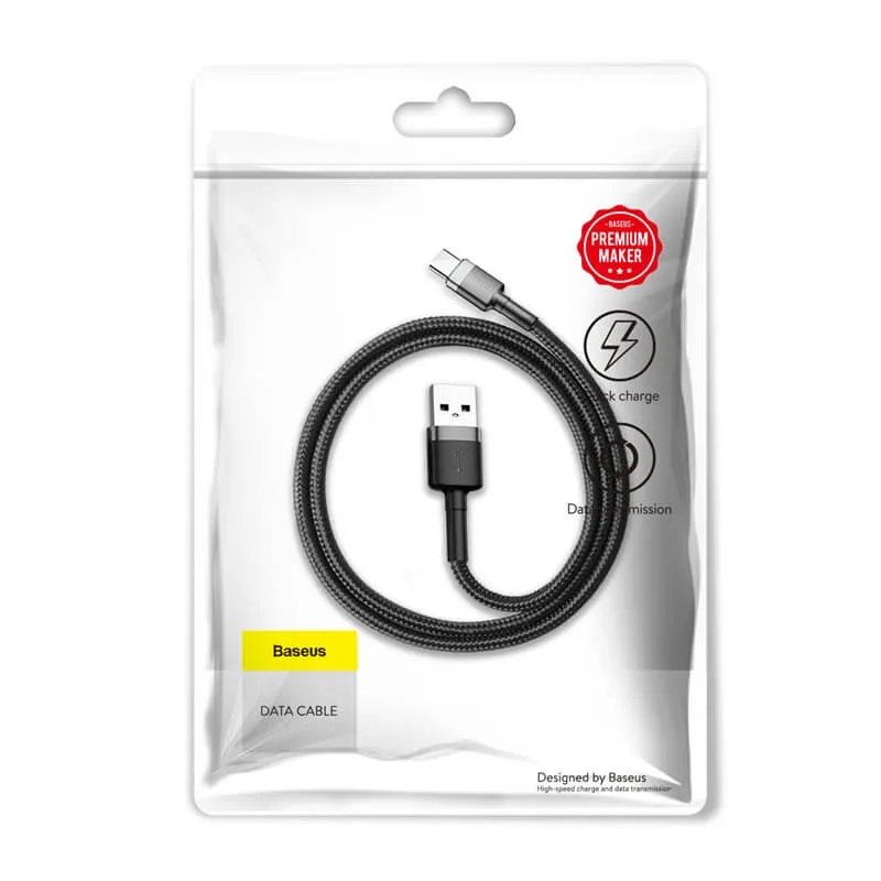 BASEUS 0.5M USB-C Charging Cable (3A) | Cafule Series QC3.0 Type-C Fast Charger Cable