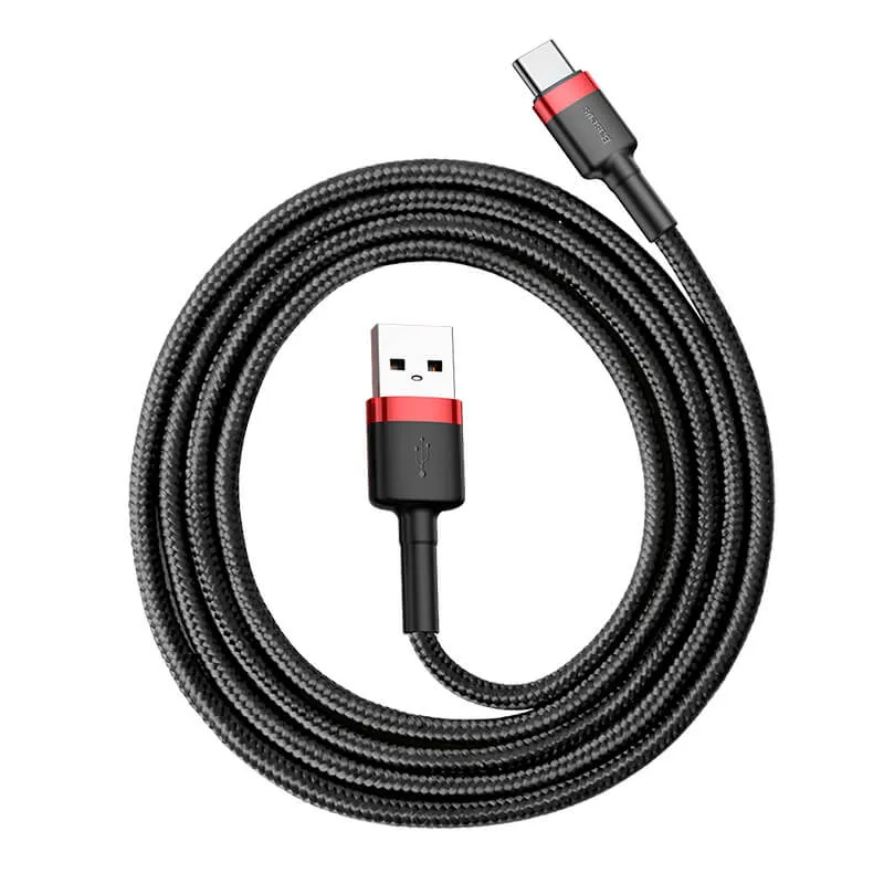 BASEUS 1M USB-C Charging Cable (3A) | Cafule Series QC3.0 Type-C Fast Charger Cable