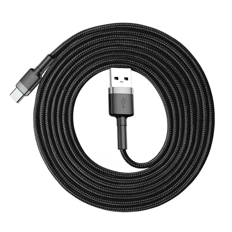BASEUS 2M USB-C Charging Cable (2A) | Cafule Series Type-C Fast Charger Cable