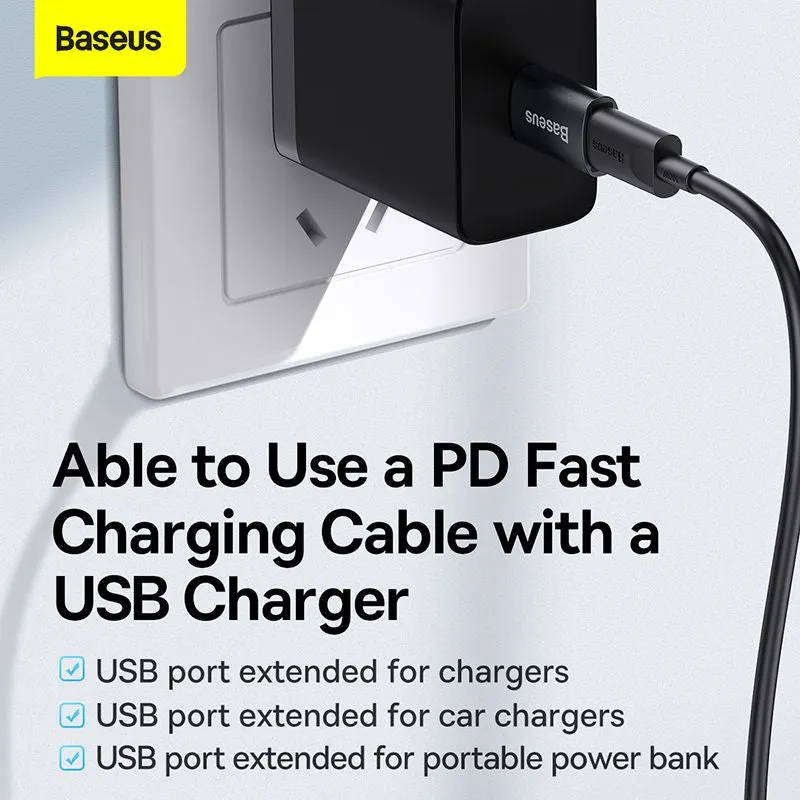 Baseus Ingenuity Series Mini OTG Adaptor USB 3.1 to Type-C Black -ZJJQ000101