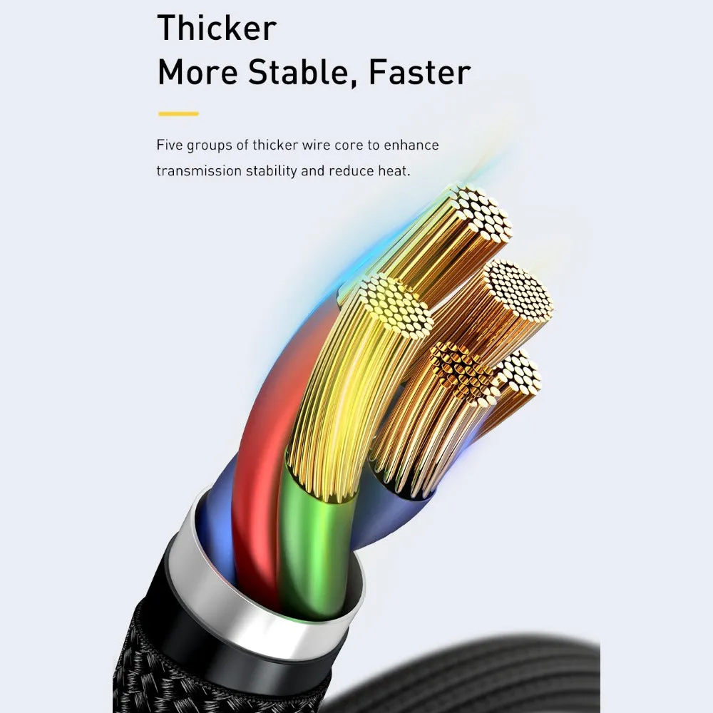 BASEUS PD 100W USB-C to USB-C Charging Cable (2M) | Cafule Series QC3.0 Type-C Fast Charger Cable