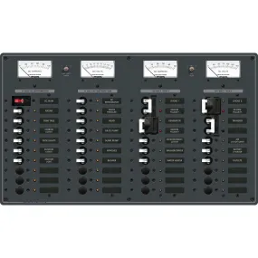 Blue Sea 8086 AC 3 Sources  12 Positions/DC Main  19 Position Toggle Circuit Breaker Panel - White Switches [8086]
