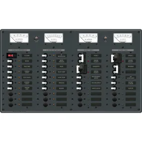 Blue Sea 8086 AC 3 Sources  12 Positions/DC Main  19 Position Toggle Circuit Breaker Panel - White Switches [8086]