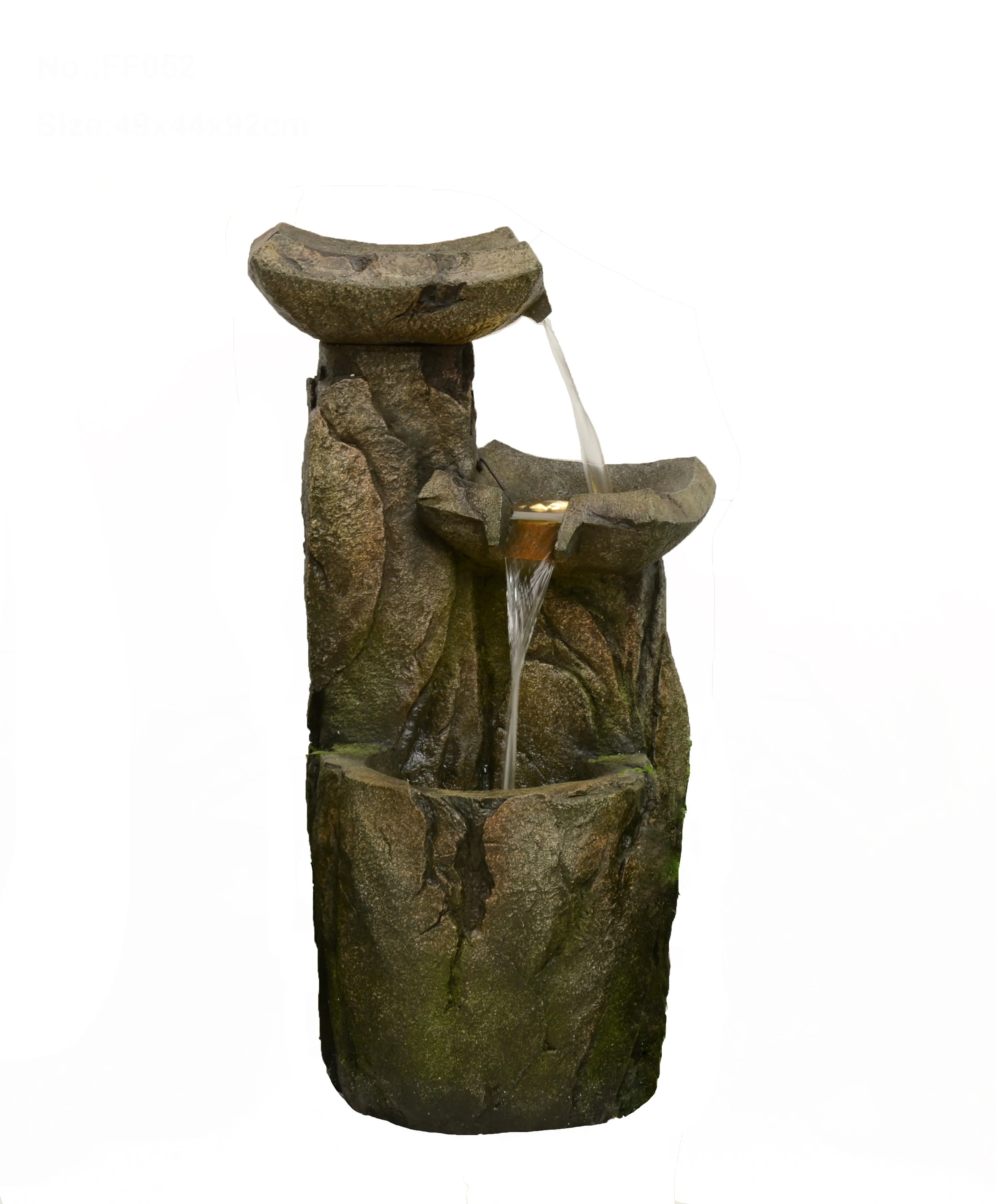 Cascading Fountain With  3 Warm White Led Lights