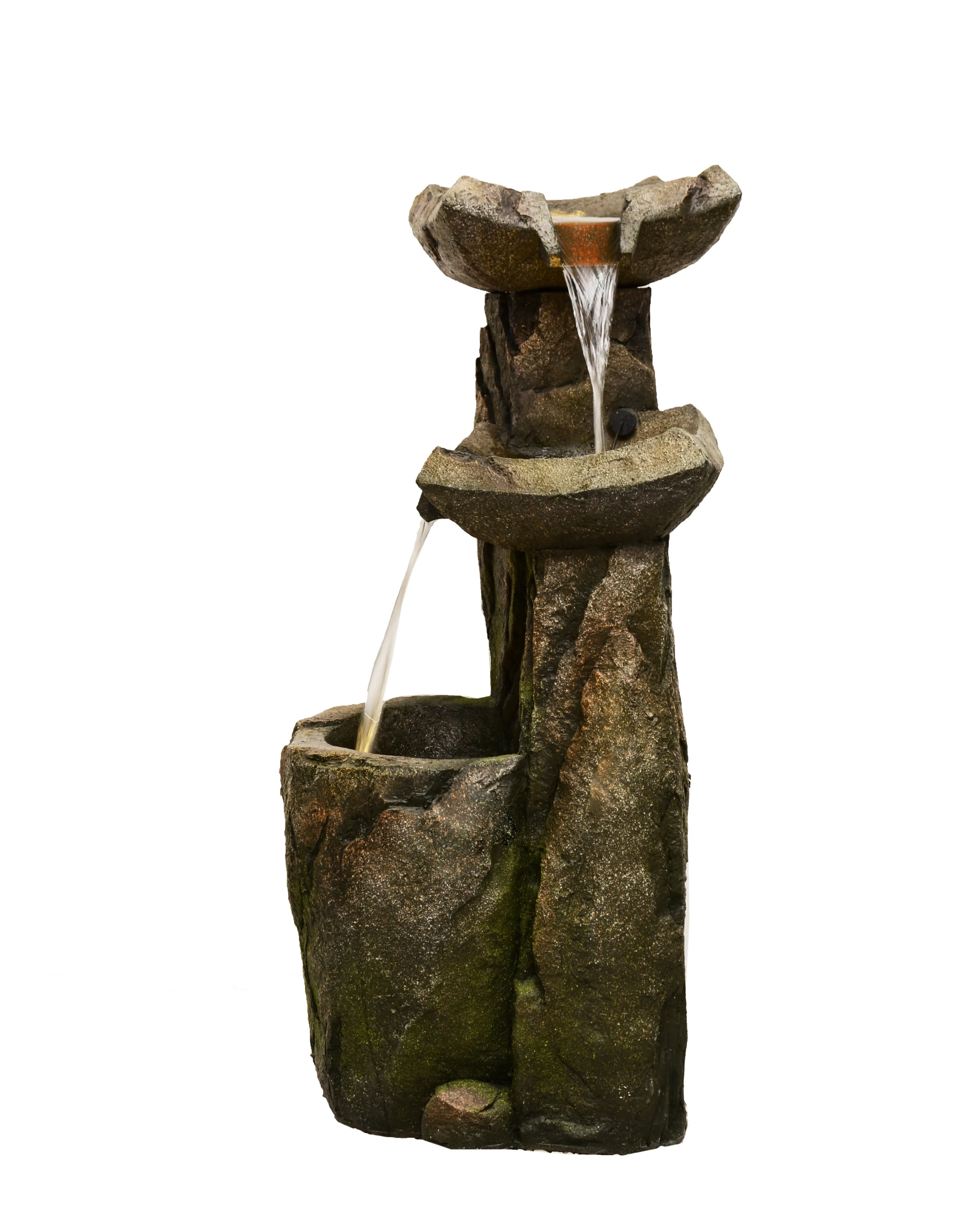 Cascading Fountain With  3 Warm White Led Lights