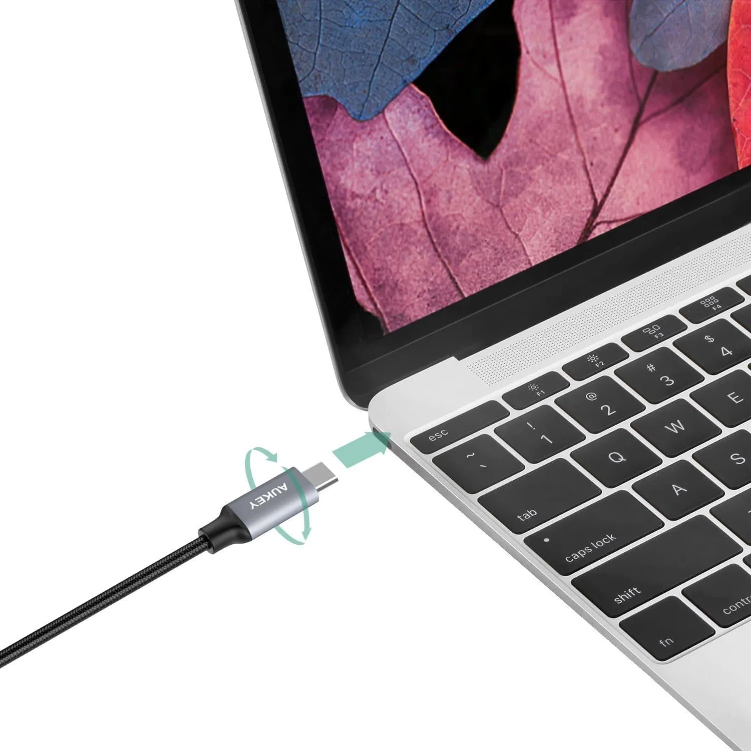CB-CD6 2M USB C To USB C Quick Charge 3.0 Durable Braided Nylon Cable