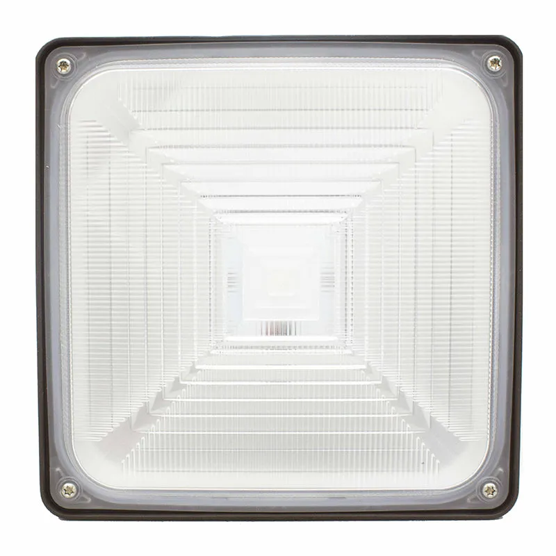 CDLX LED Power Adjustable Low Profile Canopy Light, 5/10/15/25Watt Selectable, 3000 Lumens, 120-277V, 3000k, 4000K, or 5000K