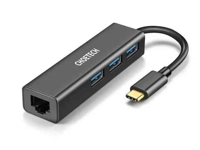 Choetech 4-in-1 USB-C Hub - Black