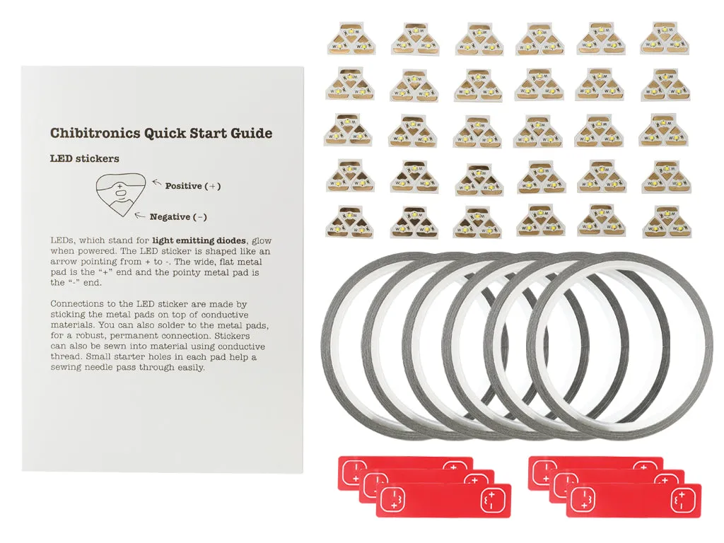 Circuit Stickers Classroom Pack (White LEDs)