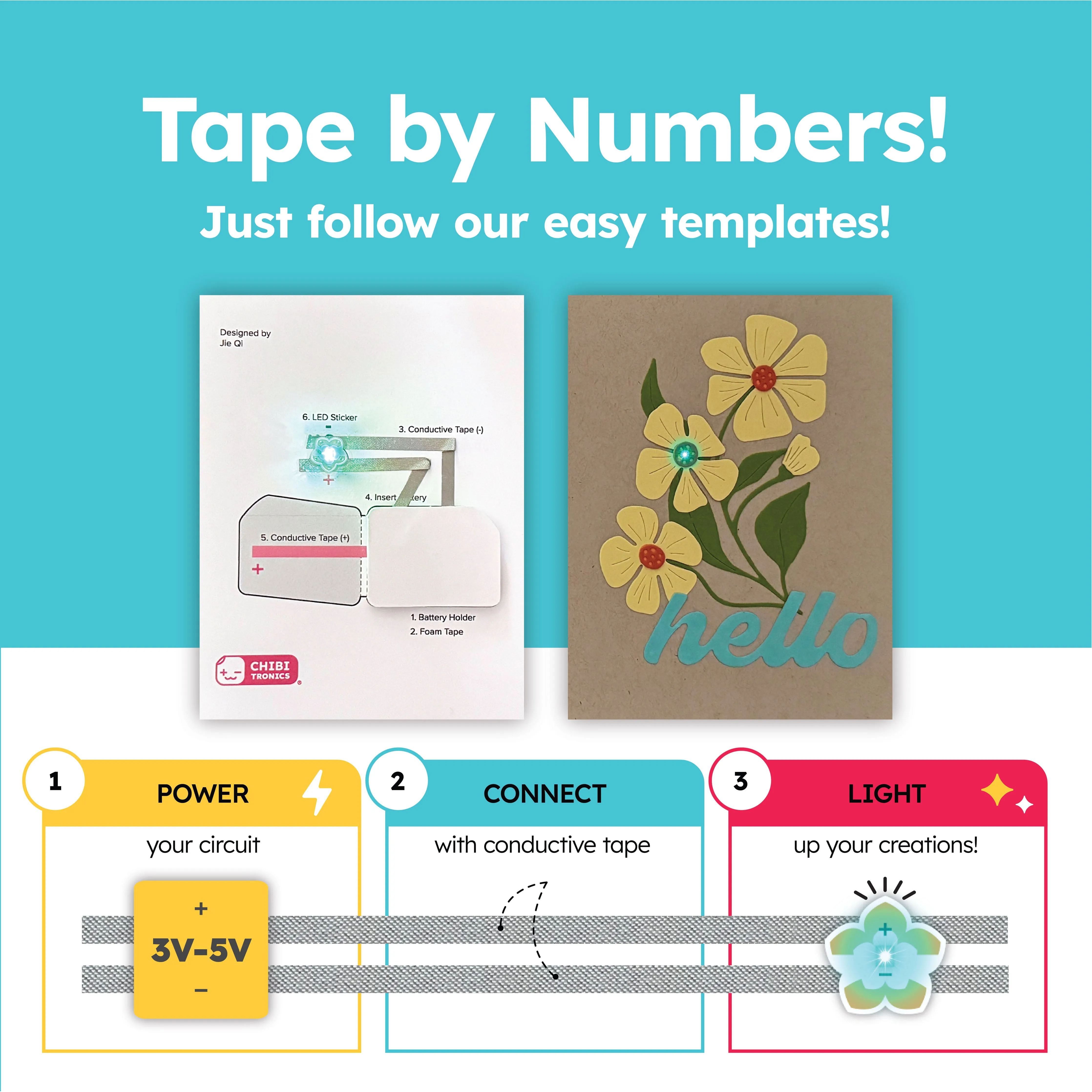 Circuit Stickers Classroom Pack (White LEDs)