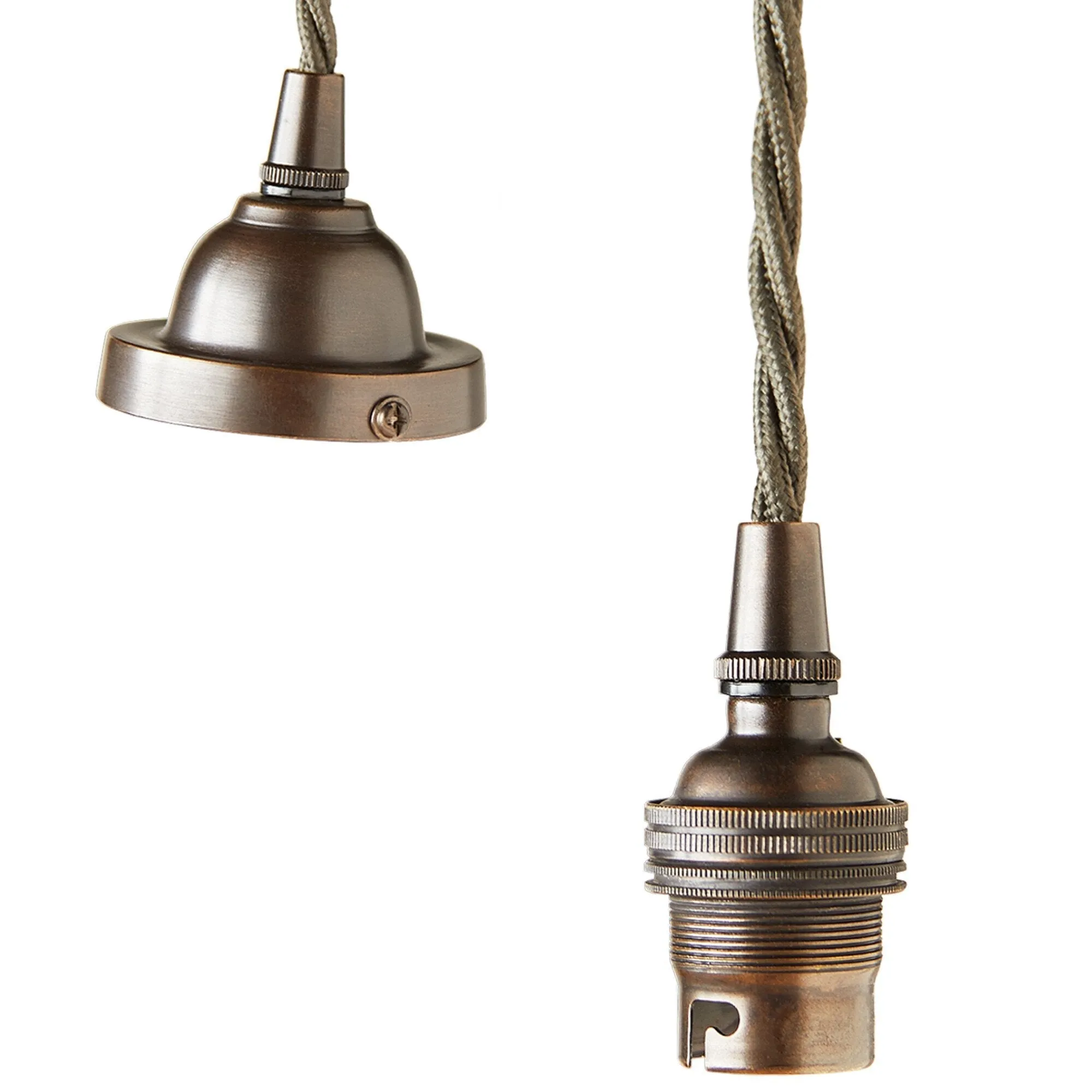 Classic Pendant Light Kit in Antiqued Bronze