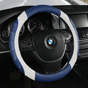 Color Name: Yellow - Car Anti-Slip Leather Steering Wheel Cover