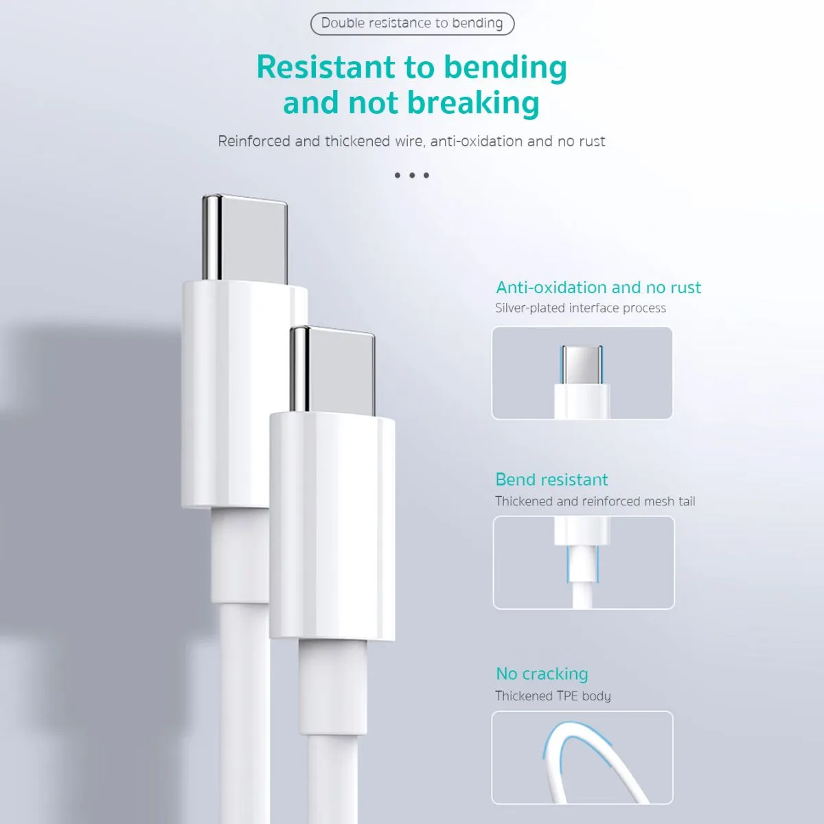 COTECi Macbook USB C to USB C Charging Cable 100W 2M - 16001-CC