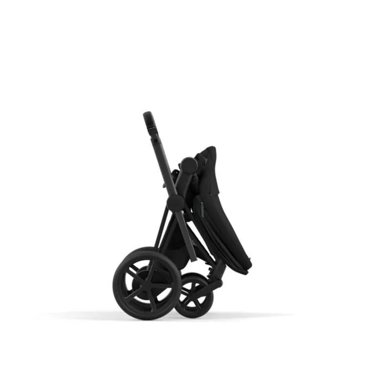 Cybex E-Priam 2 Stroller - Matte Black Frame   Deep Black Seat Pack