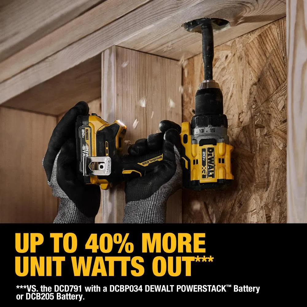 DeWALT 20V (DCD800D1E1) XR COMPACT DRILL DRIVER with POWERSTACK