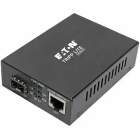 Eaton Tripp Lite Series Gigabit SFP Fiber to Ethernet Media Converter, POE  - 10/100/1000 Mbps