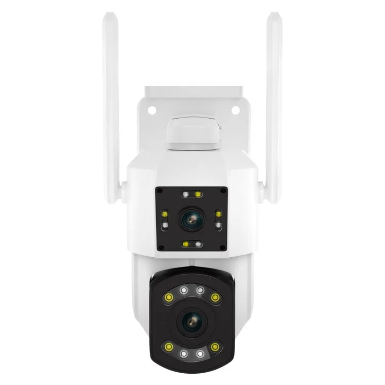 ESCAM PT210 3MP Dual Lens WiFi Surveillance Camera with Smart Features, Two-Way Audio, Motion Alerts, and Flexible Storage Options