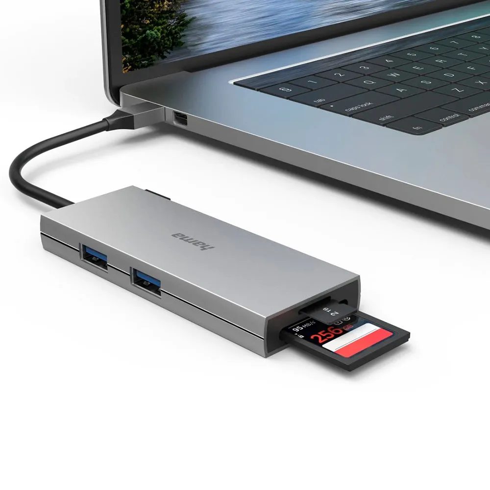 Hama 6 Multiport USB-C Hub - Grey | 436832