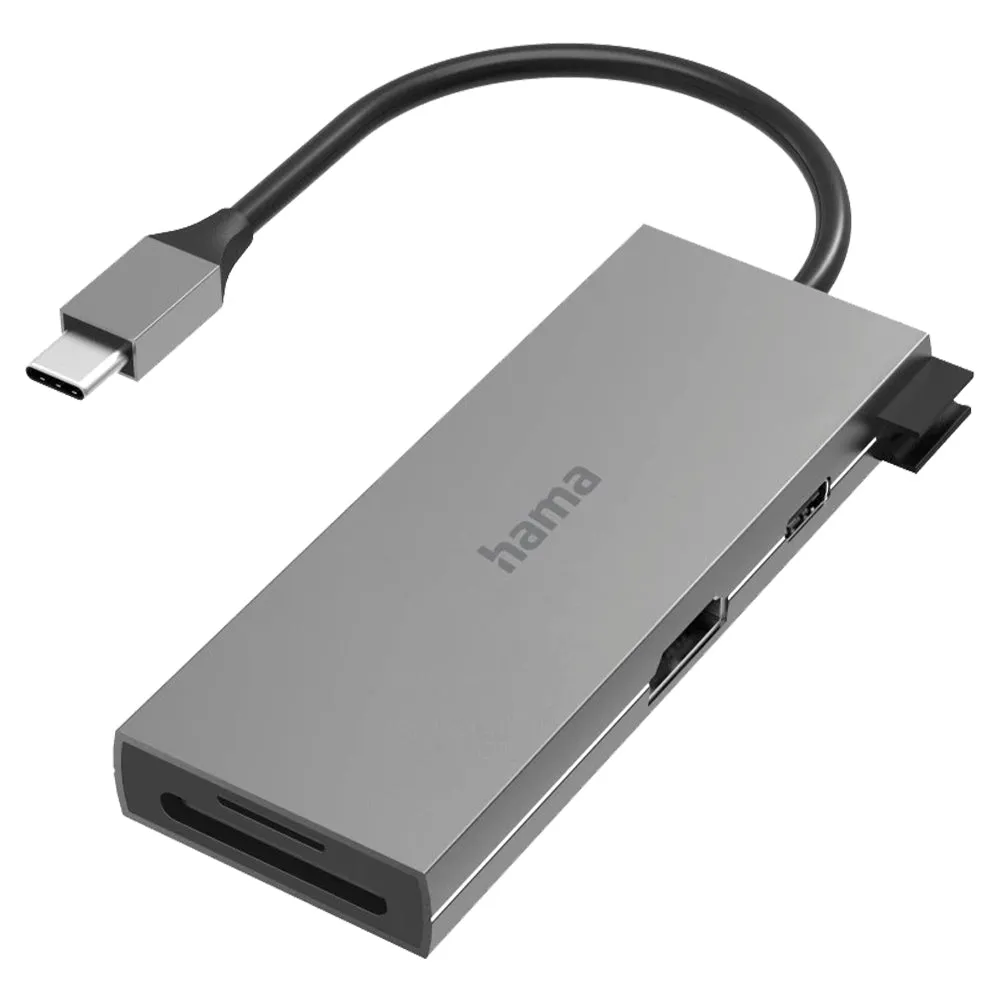 Hama 6 Multiport USB-C Hub - Grey | 436832