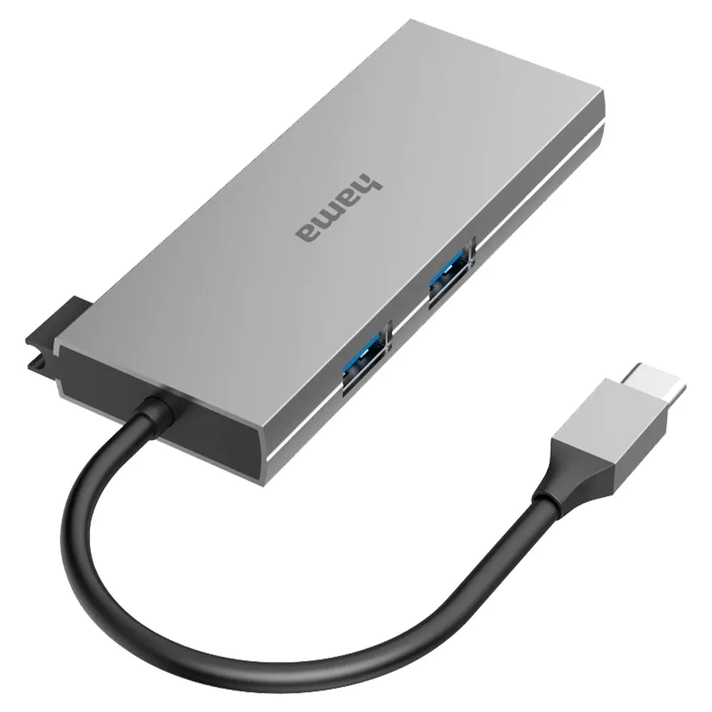 Hama 6 Multiport USB-C Hub - Grey | 436832
