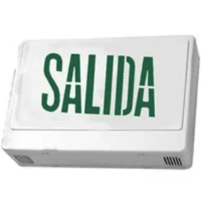 Howard HL0201B2GW-ESP LED Exit Sign in Spanish, White & Green