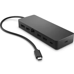 HP Universal USB-C 4K Multiport Hub Adapter Dual Screen HDMI/DisplayPort/Ethernet/USB