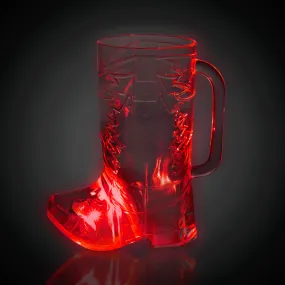 LED Light Up 16 Oz Cowboy Boot Cup