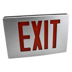 LED Thin Die-Cast Exit Sign with Emergency Backup